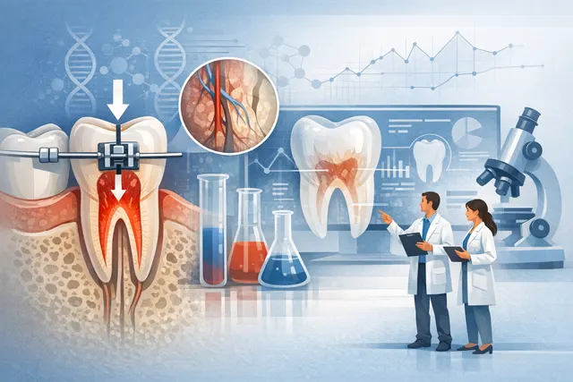 Seminal paper regarding the protocol of pulp necrosis before, during and after orthodontic treatment