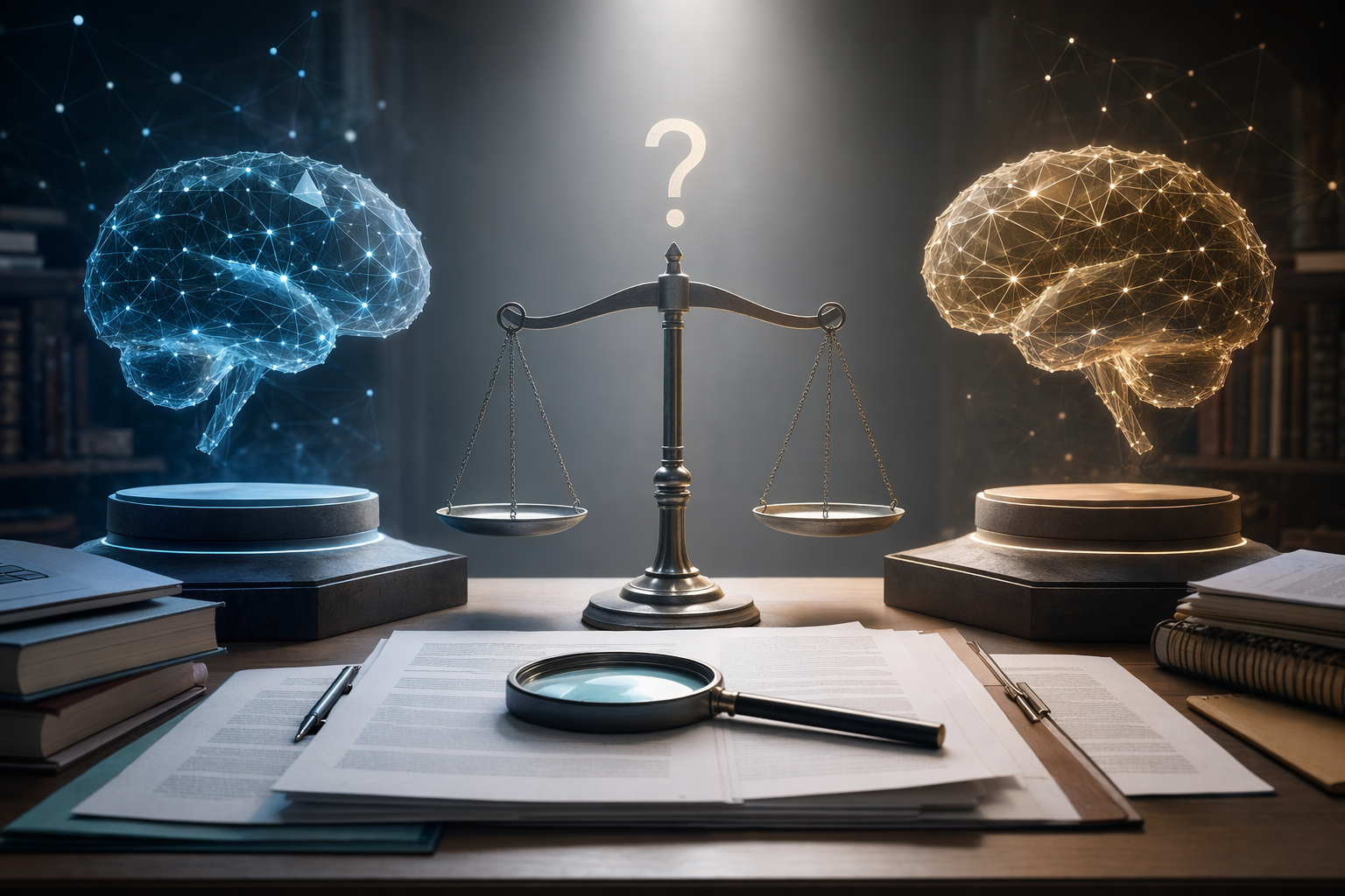 兩個 AI 模型在研究報告、引用與審核流程上的對比示意圖