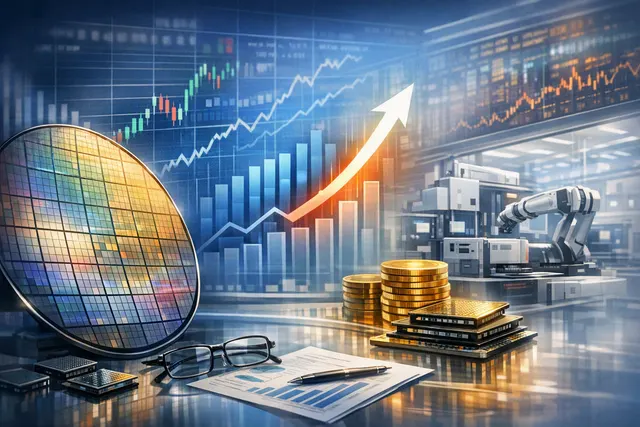 A visual representation of TSMC's record July 2026 revenue results, AI chip manufacturing, and stock market performance amid rising capital expenditure concerns.