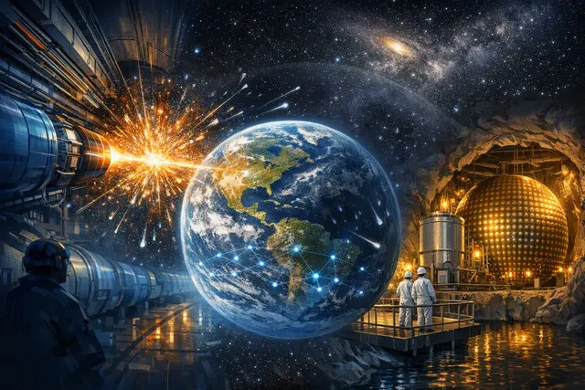 What recent advances have been made in the search for dark matter, including the use of Earth as a giant detector by Japanese researchers, c