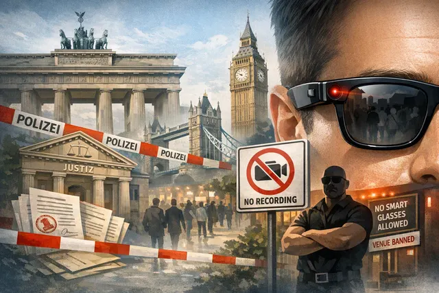 Meta Ray-Ban smart glasses with a digital privacy shield icon overlay, representing the privacy backlash and legal complaints in 2026