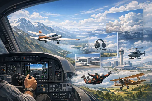 Microsoft Flight Simulator 2024 cockpit view with DLSS 4.5 and Bush Trip navigation display