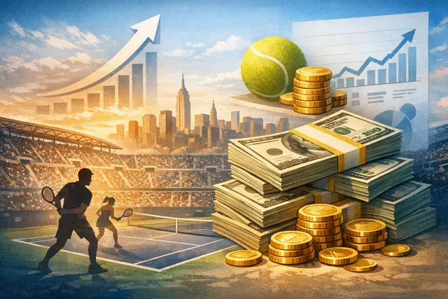 What are the details and significance of the 2026 US Open’s record $108 million total player compensation purse—including the 20% year over
