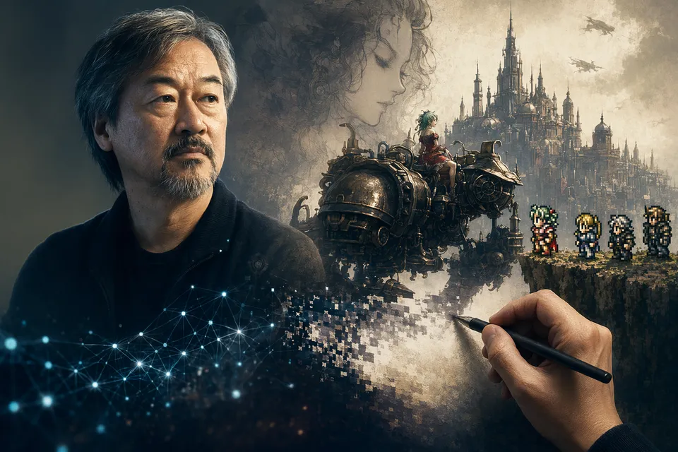 Concept artwork representing an AI-generated Final Fantasy VI remake discussion