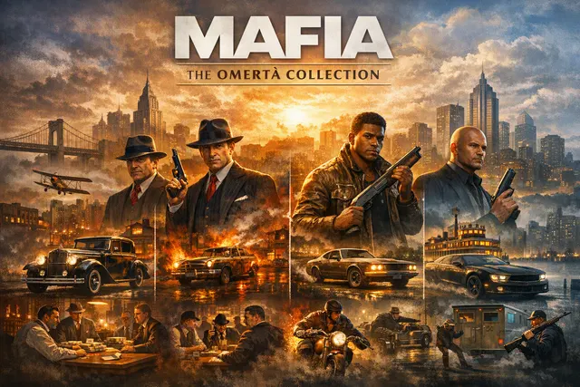 Mafia: The Omertà Collection bundle featuring four Mafia games and current-generation upgrades