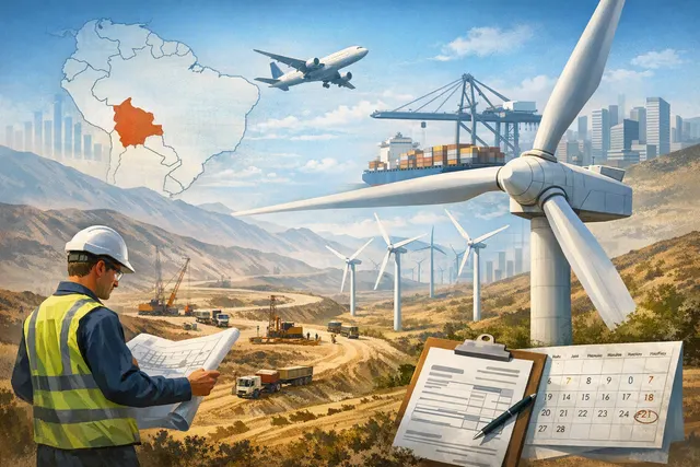 Wind turbines at sunset, representing Vestas' 72 MW Emma Wind Farm project in Peru and broader Latin America expansion