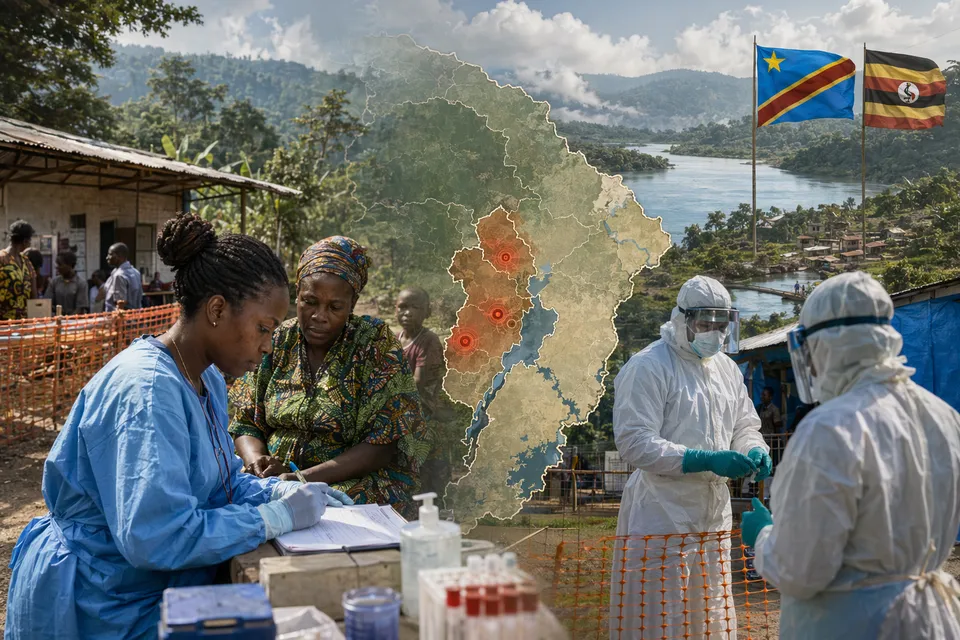 Illustration representing the Bundibugyo Ebola outbreak in Central Africa
