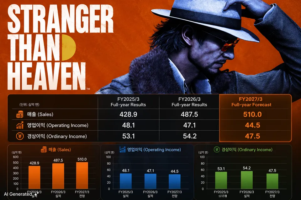 A promotional image for "Stranger Than Heaven," featuring a man with long dark hair, wearing sunglasses, a wide-brimmed hat, and a fur-collared jacket, with a background divided in