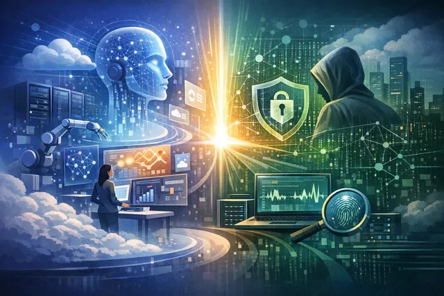 Conceptual image representing AI-powered autonomous IT operations and security for enterprise AI platforms in July 2026.