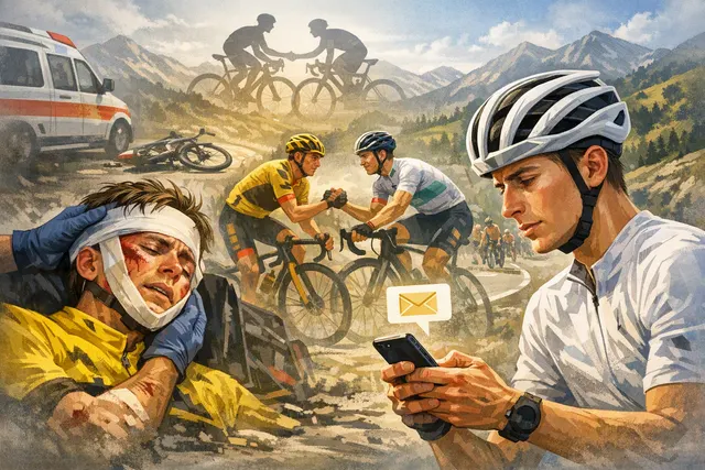 Jonas Vingegaard wearing the yellow jersey at the 2026 Tour de France