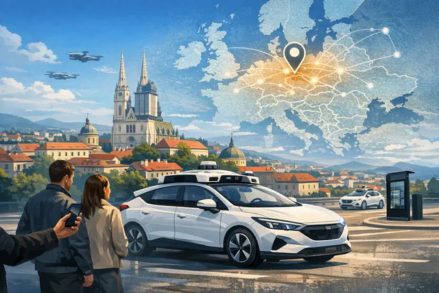Uber and Pony.ai robotaxi partnership announcement illustration