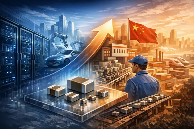 Chinese and Asian manufacturing competition in the MLCC capacitor market amid AI server demand