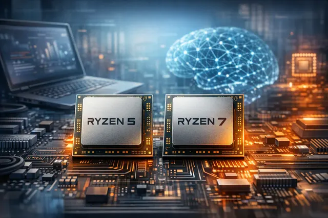 AMD Ryzen 5 439 and Ryzen 7 449 processor artwork