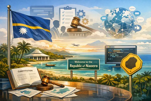 What is the Republic of Naoero, the rationale behind Nauru's official name change, the constitutional and procedural details of the transiti