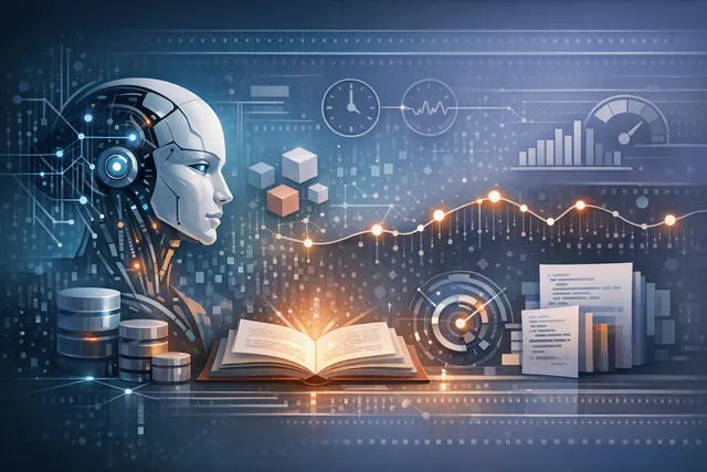 Abstract visualization of AWS Dogwood temporal policy logic governing AI agent tool call sequences