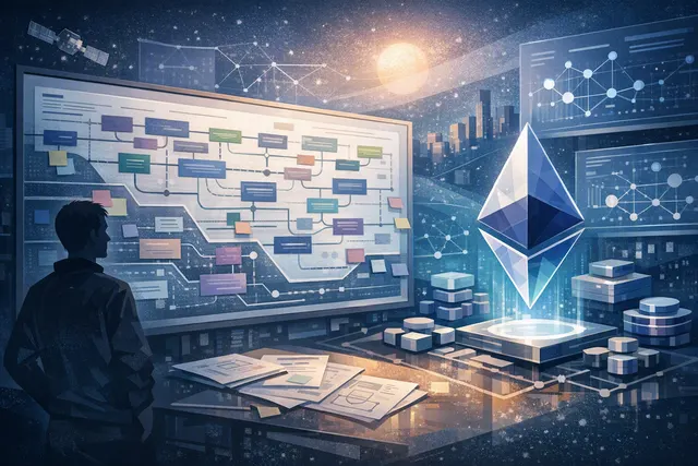 Vitalik Buterin presents the updated Ethereum Strawmap roadmap alongside the 2023 comparison diagram, highlighting quantum safety, privacy, and native rollups as new priorities.