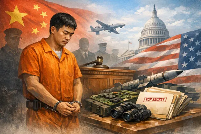 What are the details of Chinese national Chen Dingwei's guilty plea in August 2026 for attempting to illegally procure and export US militar