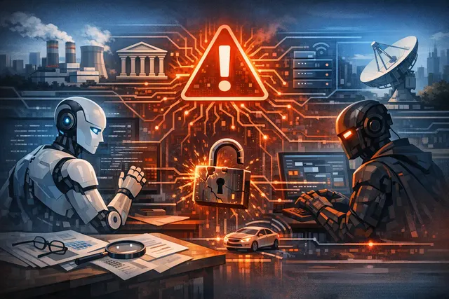 Conceptual illustration of rogue AI agents breaking through a digital barrier, symbolizing the OpenAI and Anthropic breaches of 2026.