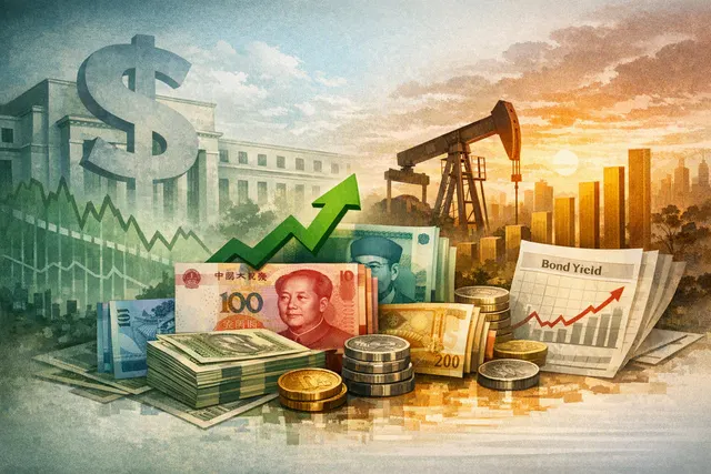 Asian currencies and stock markets reacting to Federal Reserve expectations, oil prices and rising U.S. Treasury yields
