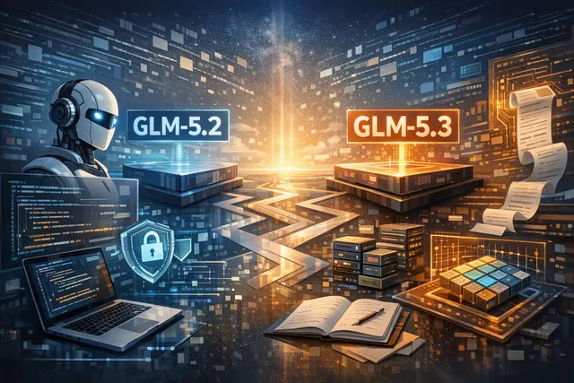Abstract illustration of an AI coding agent analyzing software code and cybersecurity data