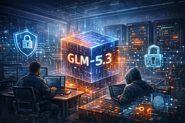 Z.ai GLM-5.3 cybersecurity benchmark visualization