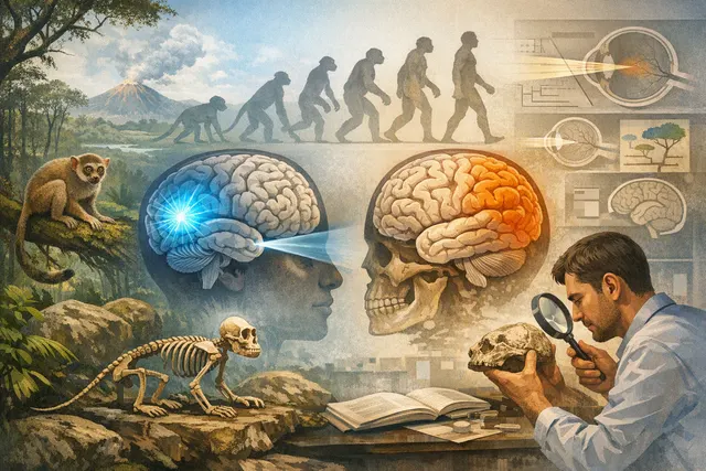 Primate skull and brain evolution study: vision drove neocortex expansion over 56 million years, not frontal lobe growth