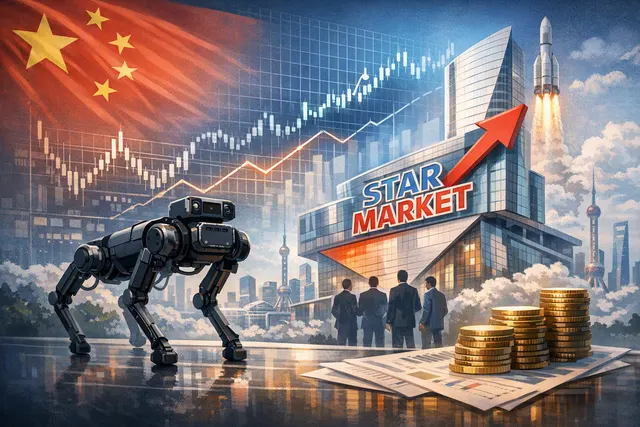 Humanoid robot representing Unitree Robotics’ STAR Market IPO and China’s future-industry strategy