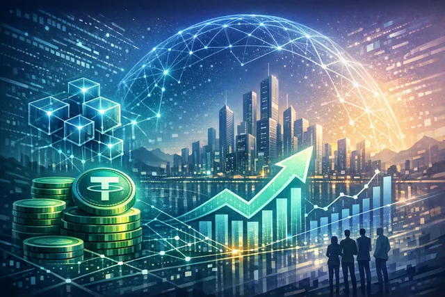 TRON blockchain Q2 2026 performance dashboard showing $2.1 trillion USDT transfers, $87.9 billion supply, and key metrics