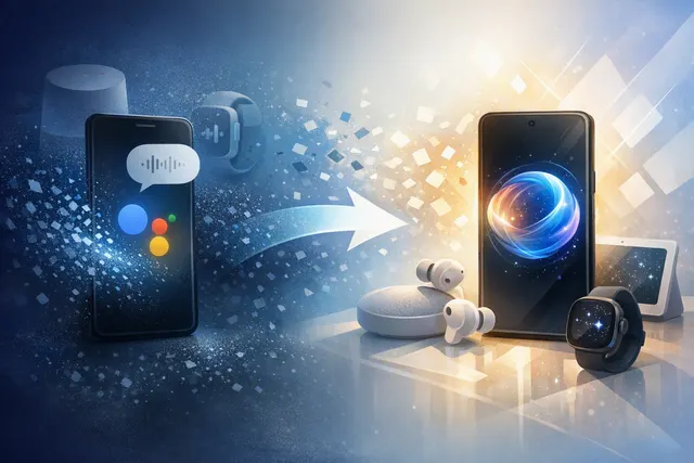 Google Assistant and Gemini AI logo representing the transition from Google Assistant to Gemini on Android devices in September 2026