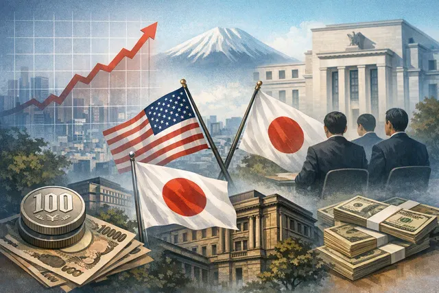 Japan 2-year government bond yield chart and yen intervention timeline