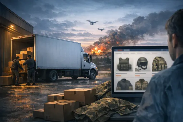 What prompted Russian e commerce giant Wildberries to remove its branding from delivery trucks and hide military related products and tags f