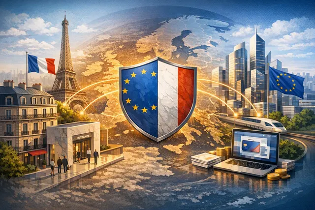 Revolut app interface and branding, representing its new French banking license and dual-hub strategy across Europe.