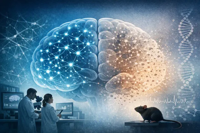 Conceptual illustration of synaptic connections in the brain forming resilient cluster patterns that protect long-term memories