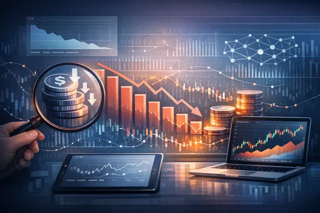 Bitcoin on-chain metrics dashboard with charts showing cycles, sell-side risk ratio, and whale accumulation graphs overlaid on a dark market background