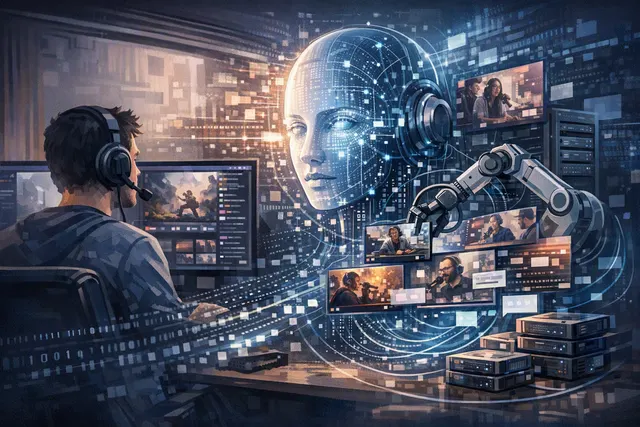Illustration of Twitch creator content flowing into Amazon generative AI training