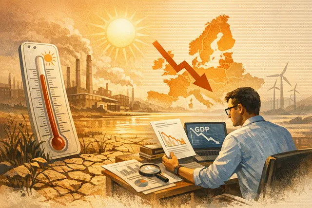 What is the key finding of the Dutch bank Triodos's warning regarding Europe's fifth heat wave since May, and what specific economic impact