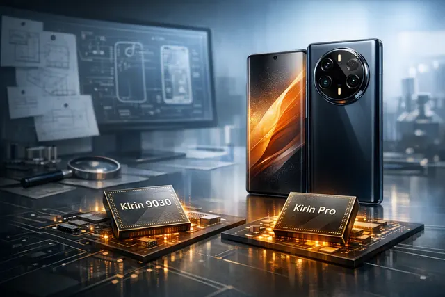 Εικονογράφηση Huawei Mate 90 με Kirin 9030, LogicFolding και ευρεία οθόνη 16:10