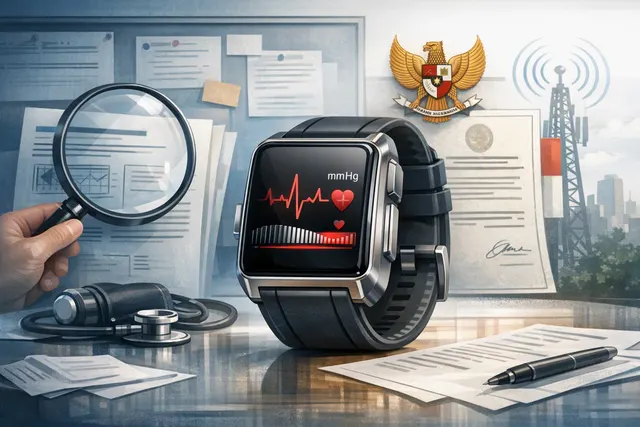 Illustration of the rumored Huawei Watch D3 blood-pressure-monitoring smartwatch