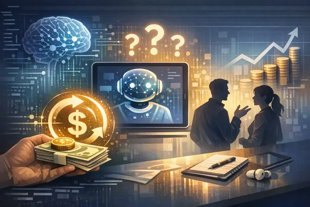 A conceptual illustration of OpenAI's ChatGPT interface showing a pay-to-reset feature for usage limits, set against a futuristic AI-themed background with glowing blue and orange