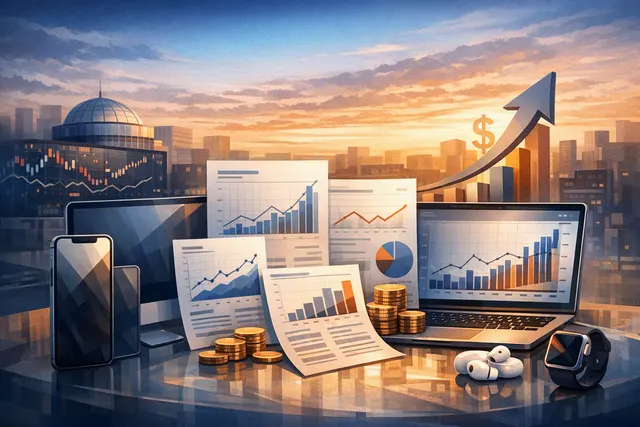 Apple's record-breaking June quarter earnings report featuring $109.4 billion revenue, Tim Cook's final earnings call, and CEO transition to John Ternus