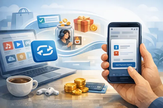 Smartphone showing Google Play checkout screen with Venmo payment option and Google Play logo