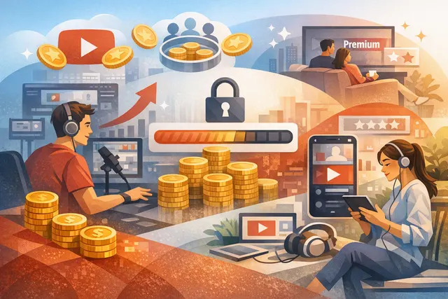 YouTube monetization changes announced August 2026: YPP thresholds doubled, Shorts Creator Pool rules, Premium Lite expansion