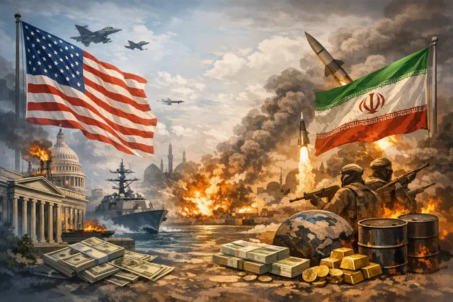 What are the latest developments in the escalating US Iran conflict, including President Trump's vow to hit Iran's economy hard, the Treasur