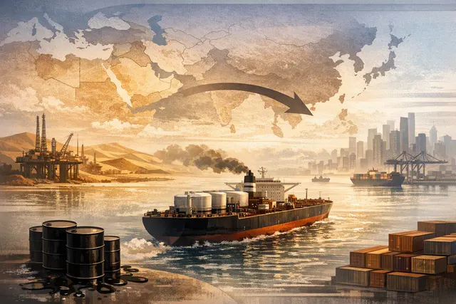 Oil tanker and crude storage infrastructure representing ADNOC Murban supply tightening in Asia
