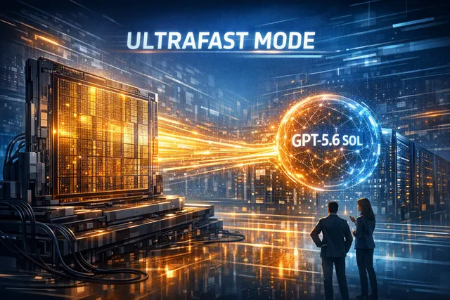 Graphic representing the Cerebras and OpenAI partnership for GPT-5.6 Sol Ultrafast mode at 750 tokens per second