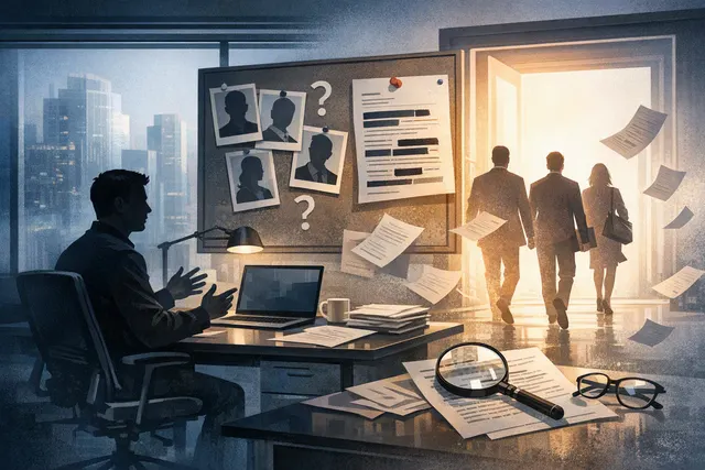 Editorial illustration of OpenAI leadership turnover, IPO growth and autonomous AI cybersecurity risks