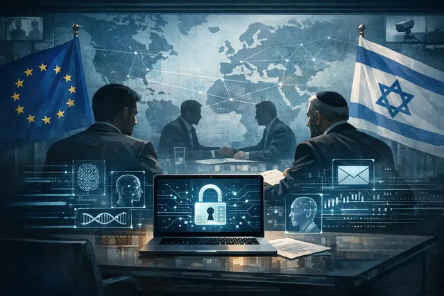 What has the European Commission been secretly negotiating with Israel regarding personal data sharing, what types of sensitive data would b