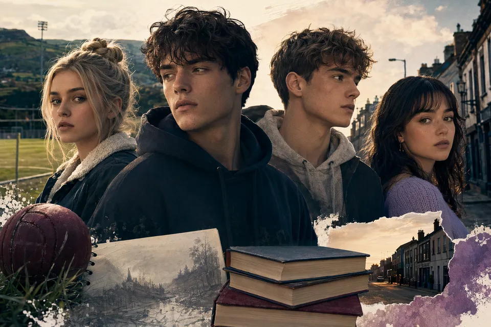 Illustration representing the upcoming Prime Video Boys of Tommen romantic drama adaptation