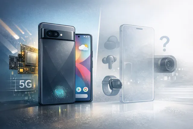 AI-generated render of the Google Pixel 11 showing the camera bar and display