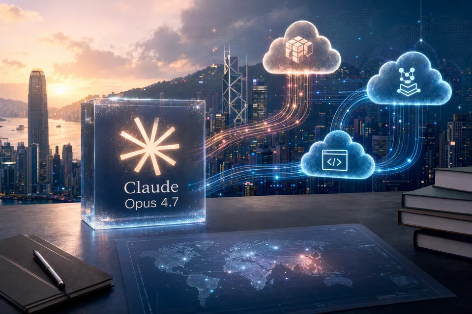 香港開發者透過 AWS Bedrock、Google Vertex AI 與 Claude API 查核 Claude Opus 4.7 官方使用路線的示意圖